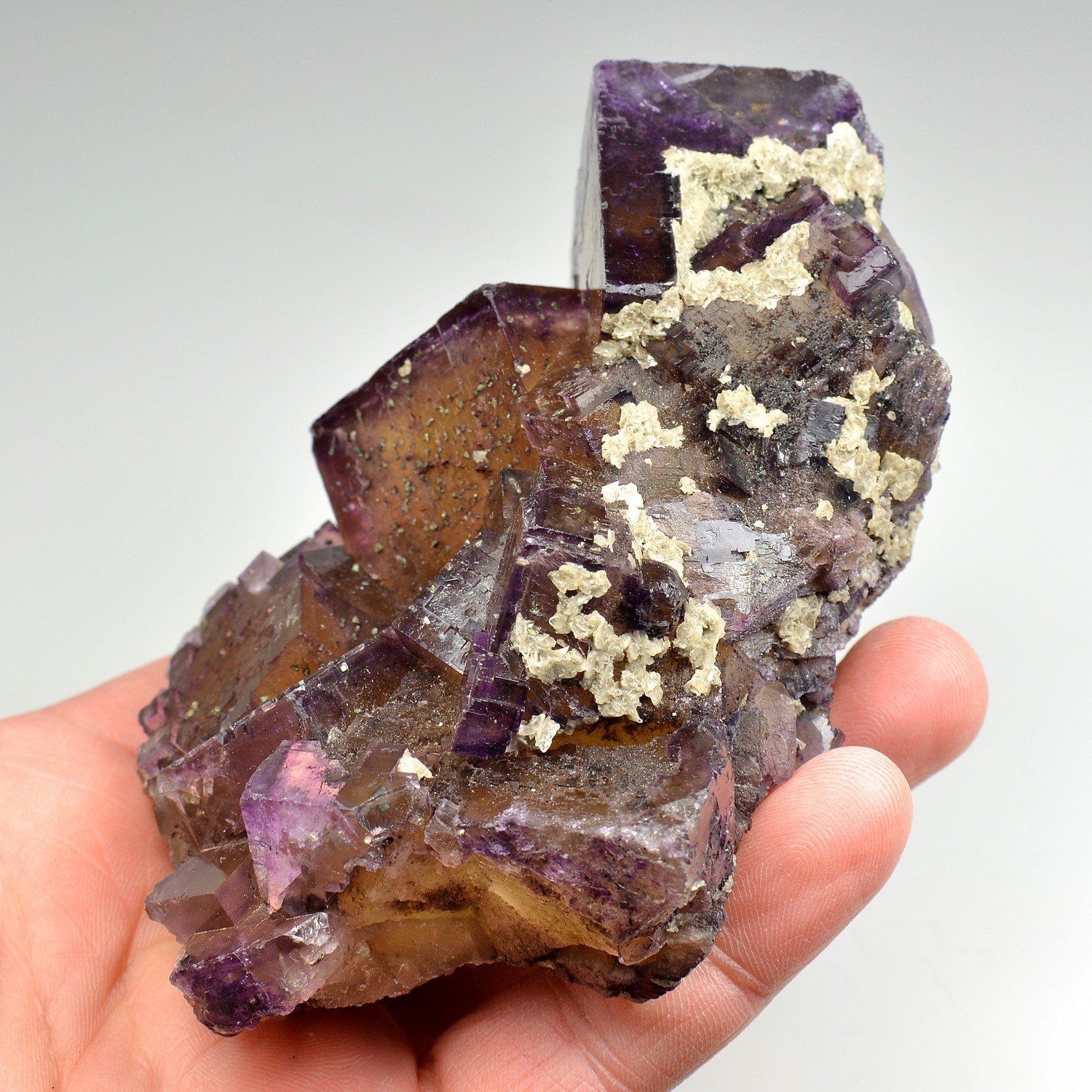 Fluorite and Calcite - Minerva Mine, Cave-in-Rock, Illinois, United States