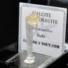Calcite sur scolécite - Maharashtra, Inde