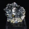 Fluorite on hematite - South Face of Les Droites, Mont Blanc, France