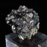 Fluorite on hematite - South Face of Les Droites, Mont Blanc, France