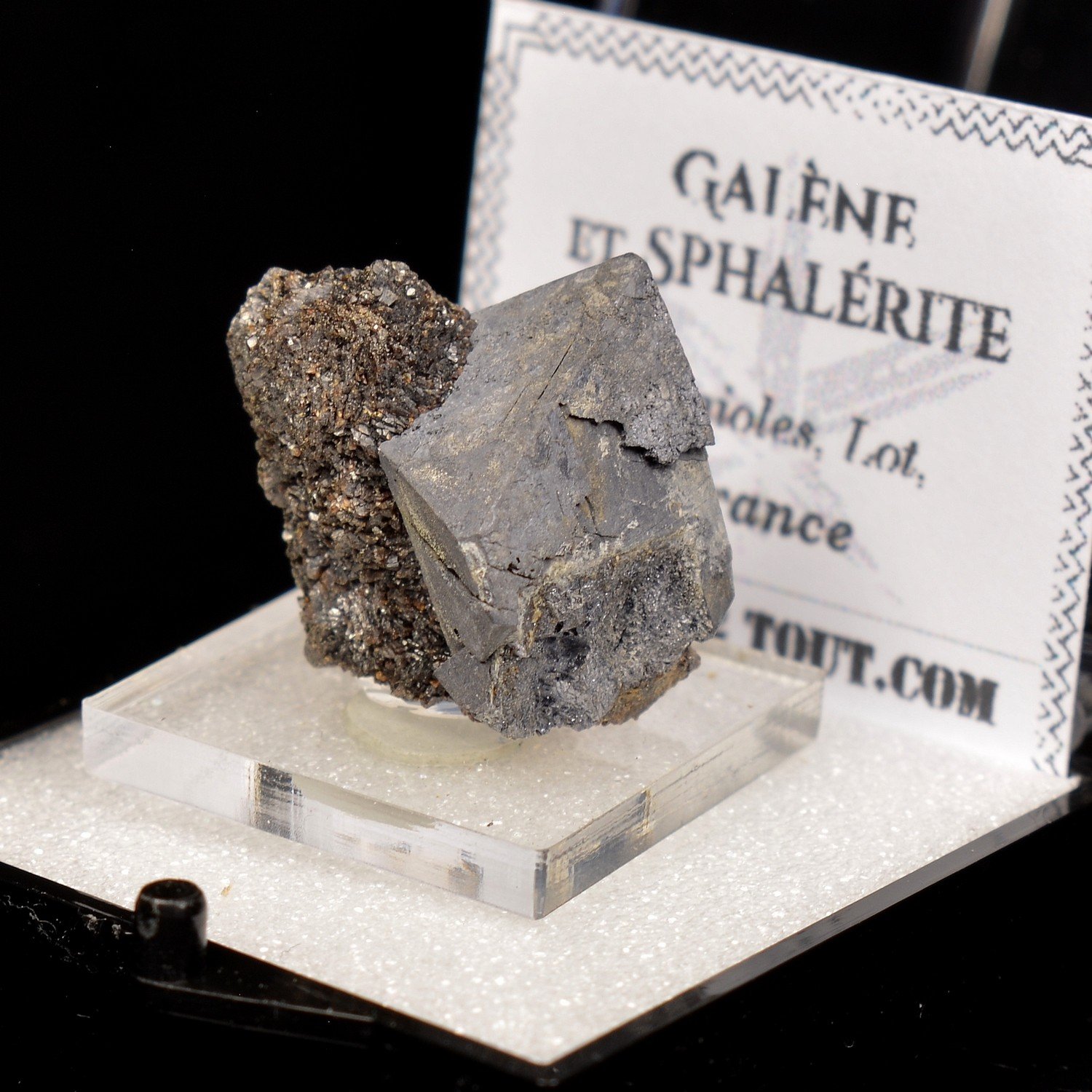 Galena and Sphalerite - Planioles, Lot, France