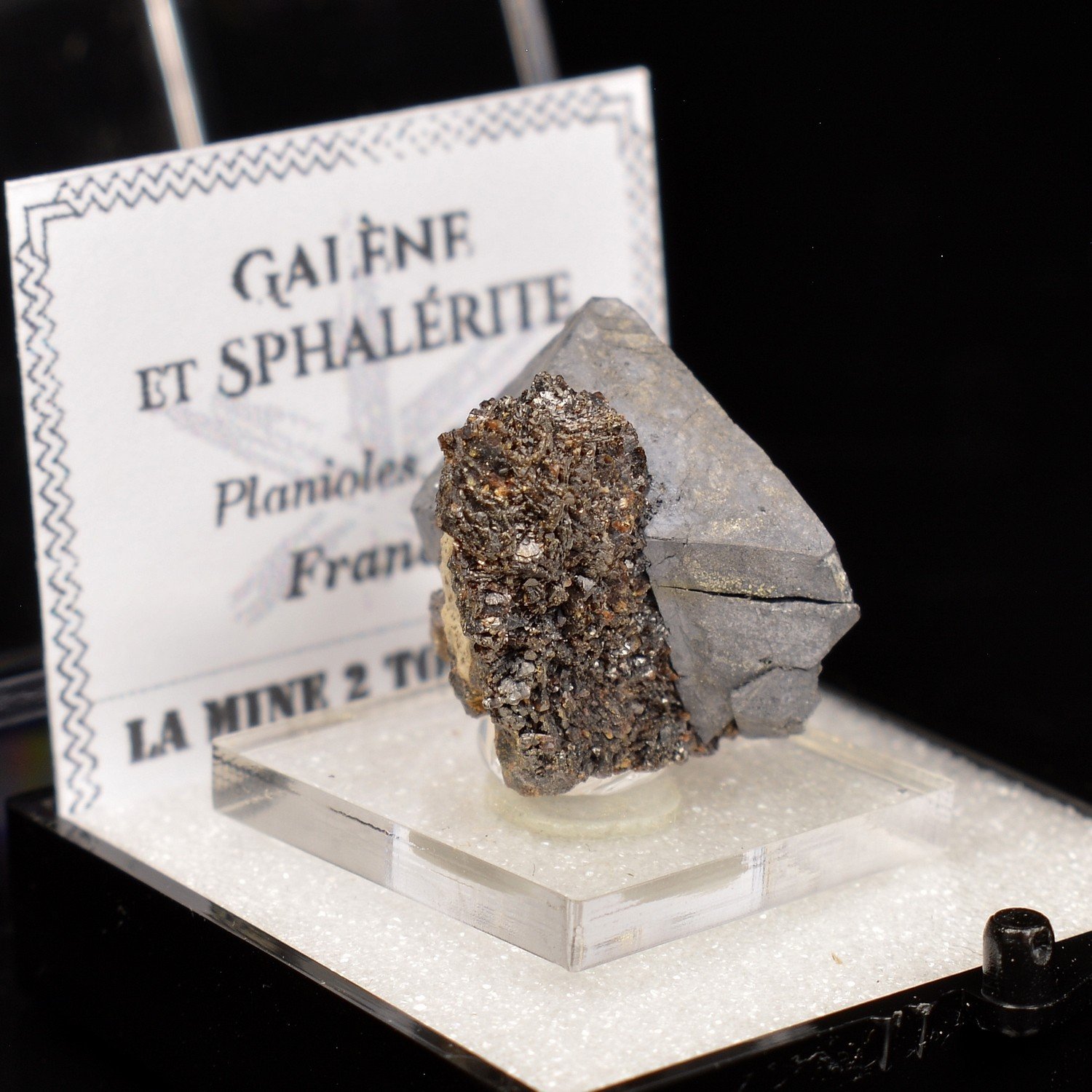 Galène et sphalérite - Planioles, Lot, France