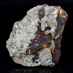 Calcite and Hemimorphite - Ojuela Mine, Mapimi, Durango, Mexico