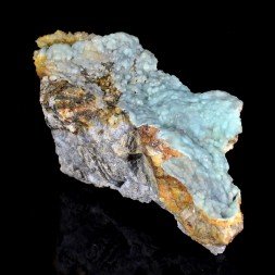 Blue Aragonite - Saint-Pierre Vein, Sainte-Marie-aux-Mines, Haut-Rhin, France