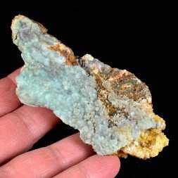 Aragonite bleue - Filon Saint-Pierre, Sainte-Marie-aux-Mines, Haut-Rhin, France