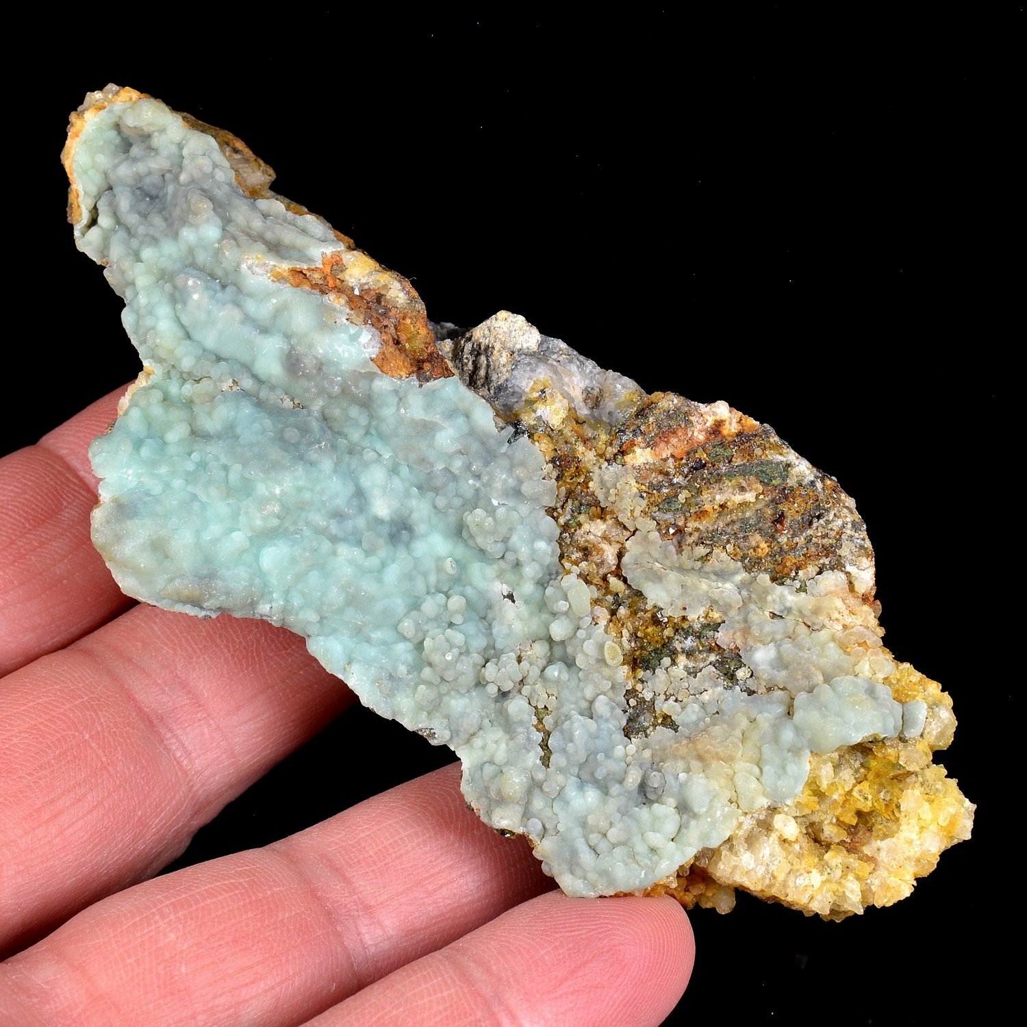 Aragonite bleue - Filon Saint-Pierre, Sainte-Marie-aux-Mines, Haut-Rhin, France