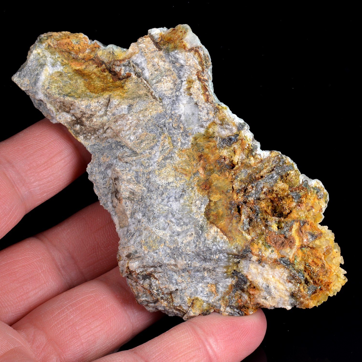 Aragonite bleue - Filon Saint-Pierre, Sainte-Marie-aux-Mines, Haut-Rhin, France