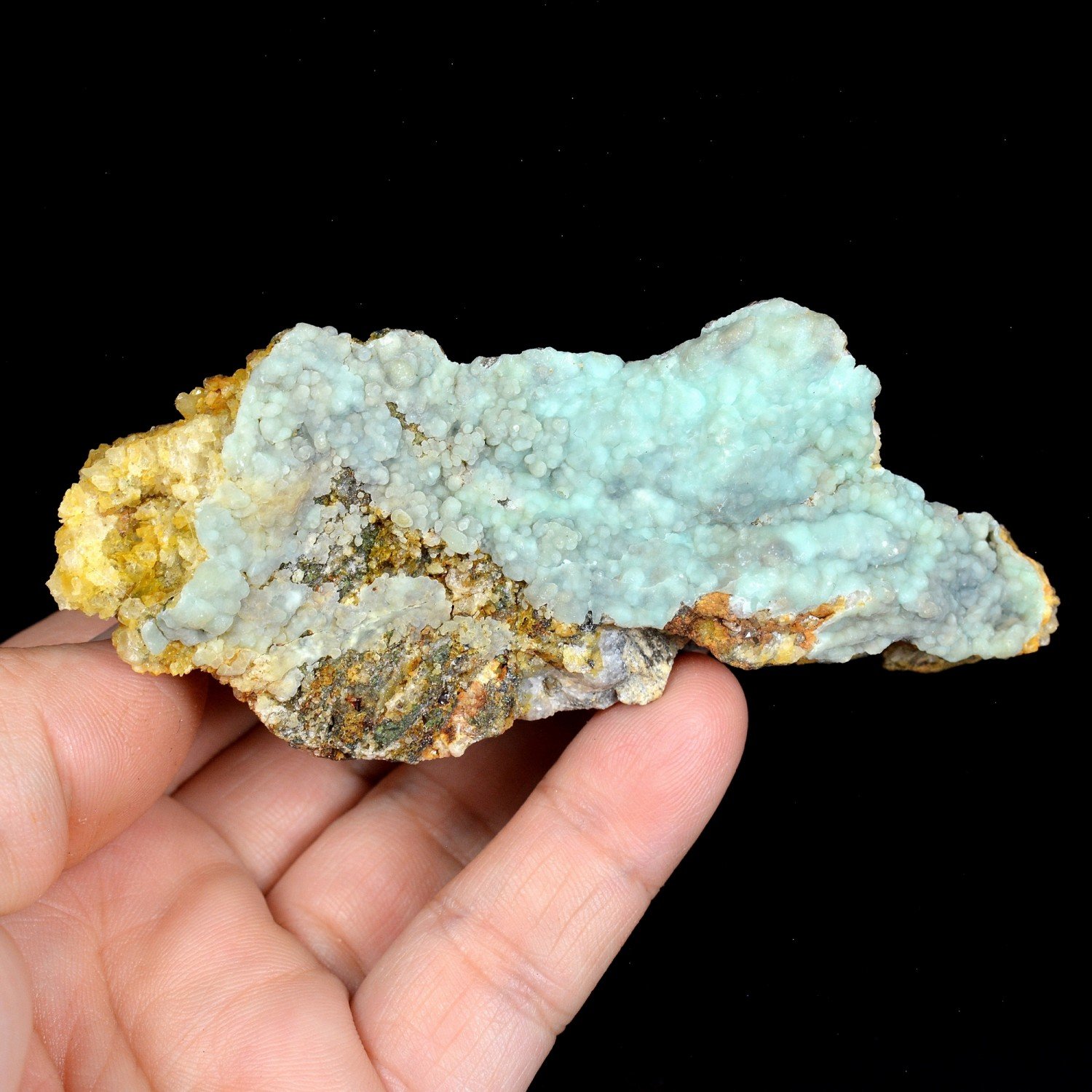 Aragonite bleue - Filon Saint-Pierre, Sainte-Marie-aux-Mines, Haut-Rhin, France