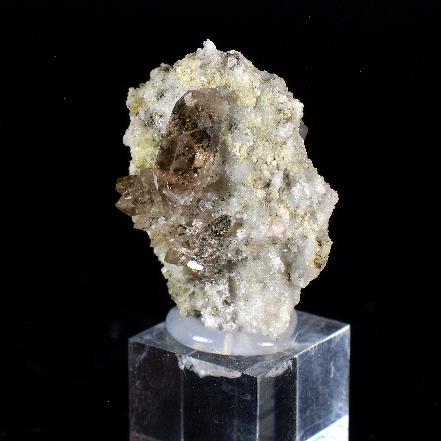Pink Fluorite - South Face of Les Droites, Mont Blanc Massif, France