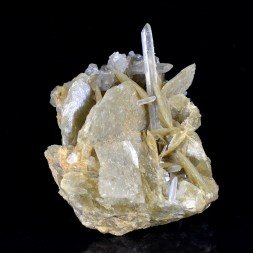 Quartz and Siderite - Saint-Pierre-de-Mésage, Isère, France