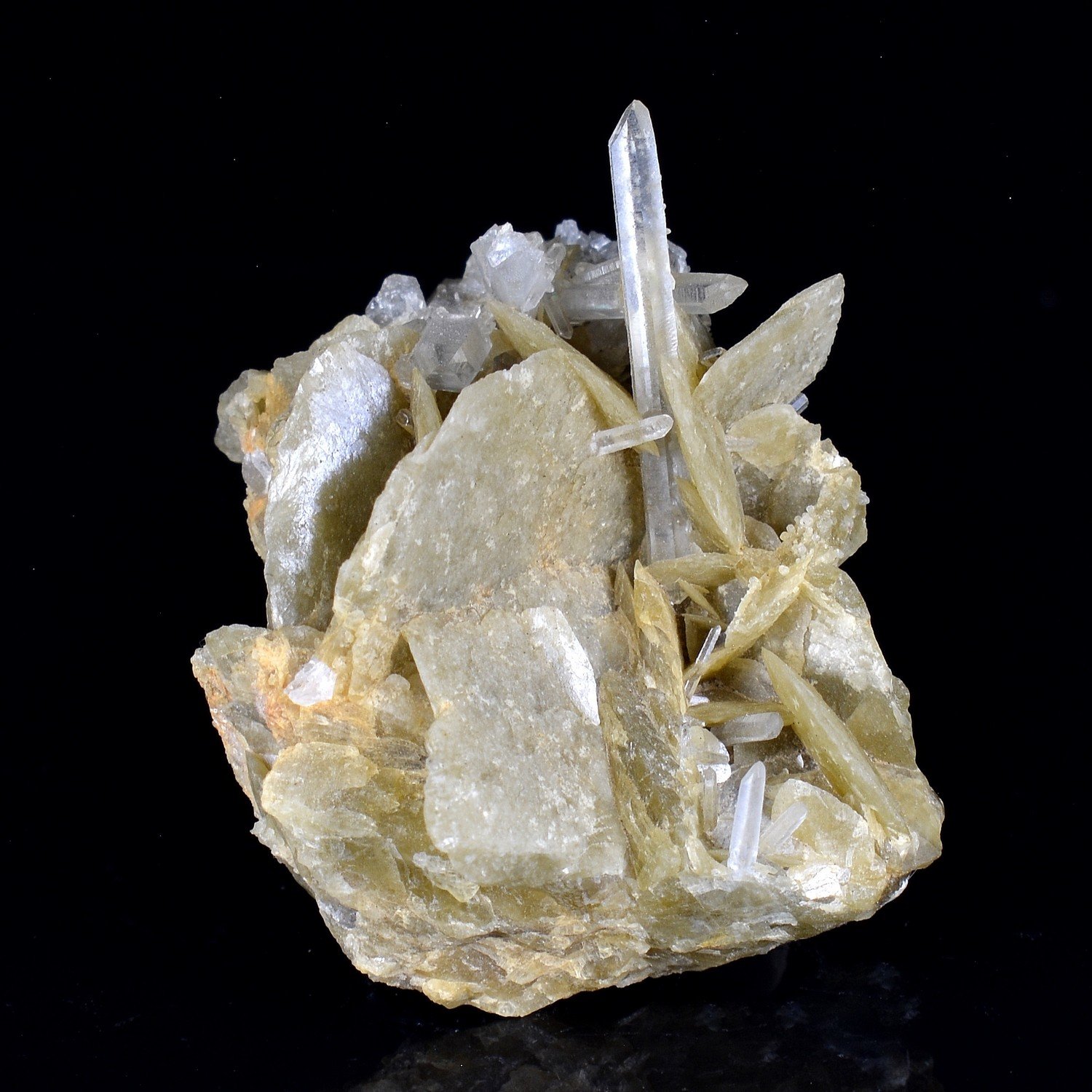 Quartz and Siderite - Saint-Pierre-de-Mésage, Isère, France