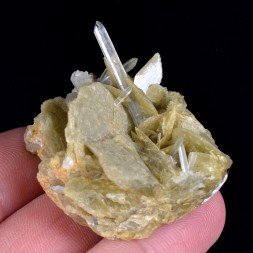 Quartz et sidérite - Saint-Pierre-de-Mésage, Isère, France.