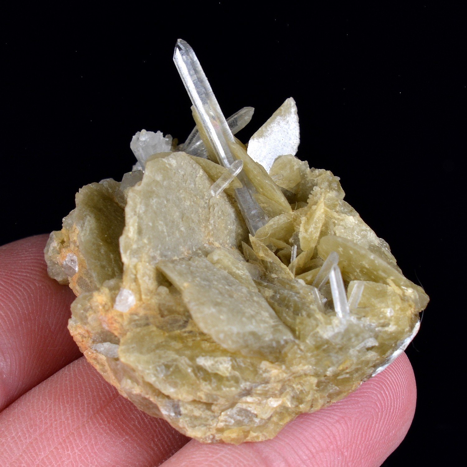 Quartz and Siderite - Saint-Pierre-de-Mésage, Isère, France
