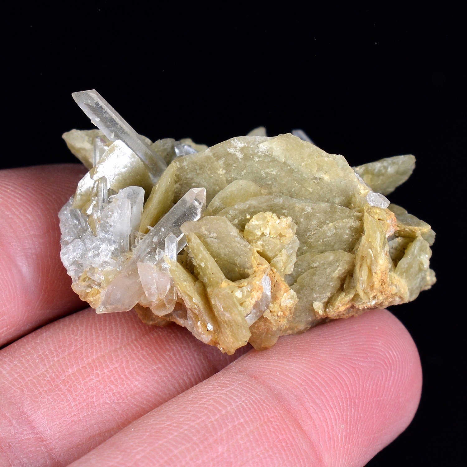 Quartz et sidérite - Saint-Pierre-de-Mésage, Isère, France