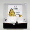 SPHENE / TITANITE - DUO Cut Stone and Crystallized Stone