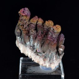 Goethite irisée (Turgite) sur quartz - Massif d'Itremo, Madagascar