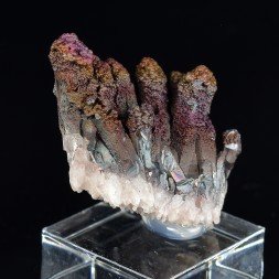 Iridescent goethite (turgite) on quartz - Itremo Massif, Madagascar