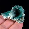 Dioptase after calcite - Tantara Mine, Katanga, Congo