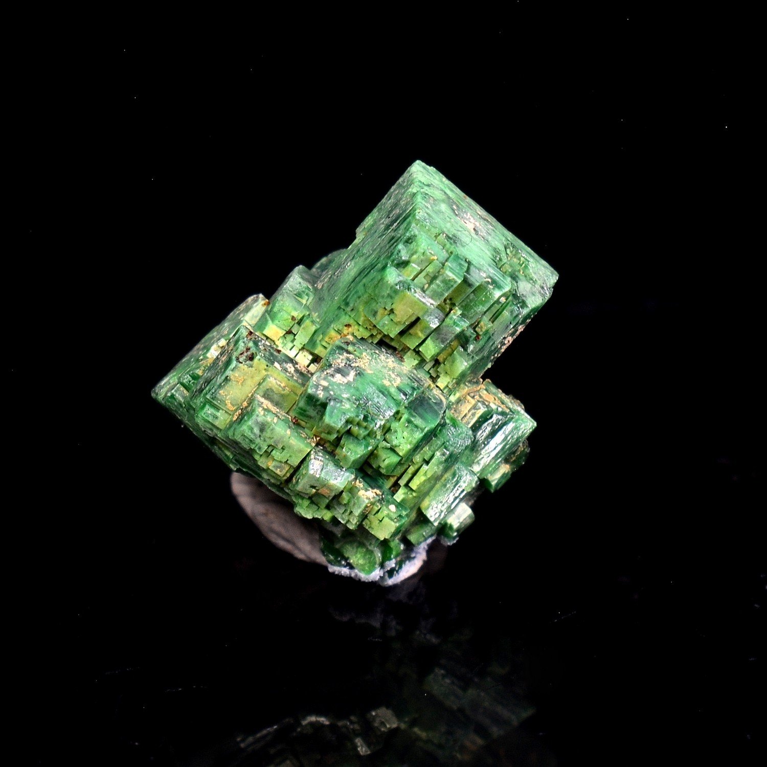 Torbernite - Margabal, Aveyron, France