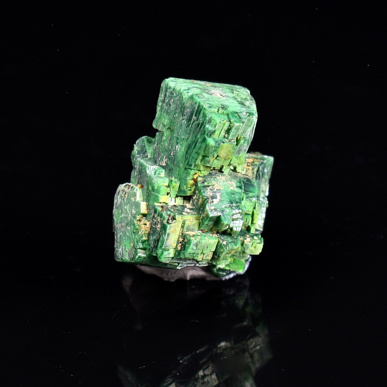 Torbernite - Margabal, Aveyron, France