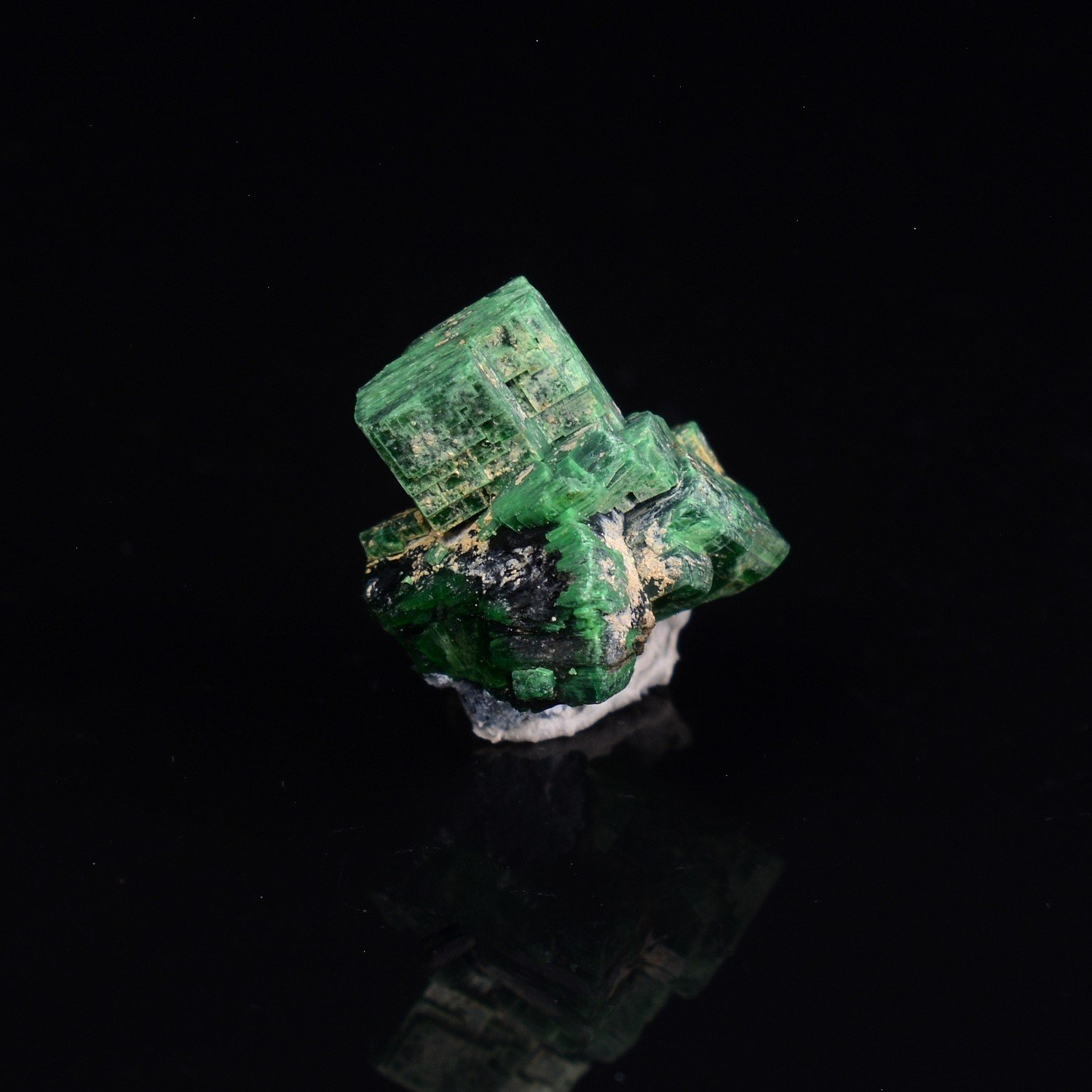 Torbernite - Margabal, Aveyron, France