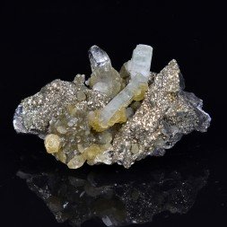 Apatite et quartz - Mines de Panasqueira, Covilha, Portugal