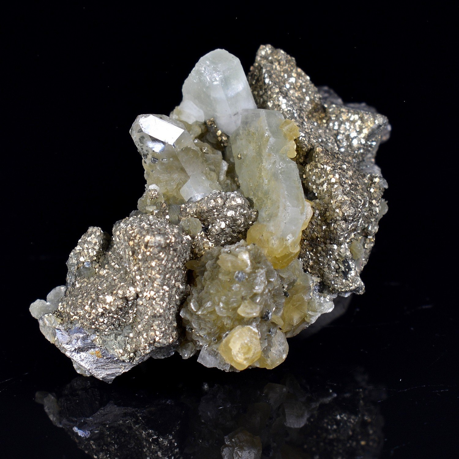 Apatite et quartz - Mines de Panasqueira, Covilha, Portugal