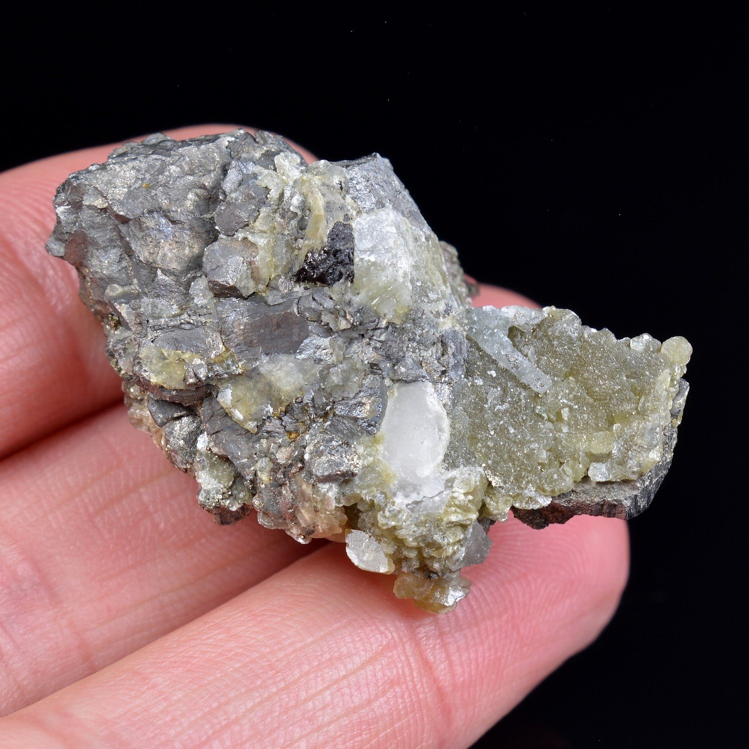 Apatite and quartz - Panasqueira Mines, Covilha, Portugal