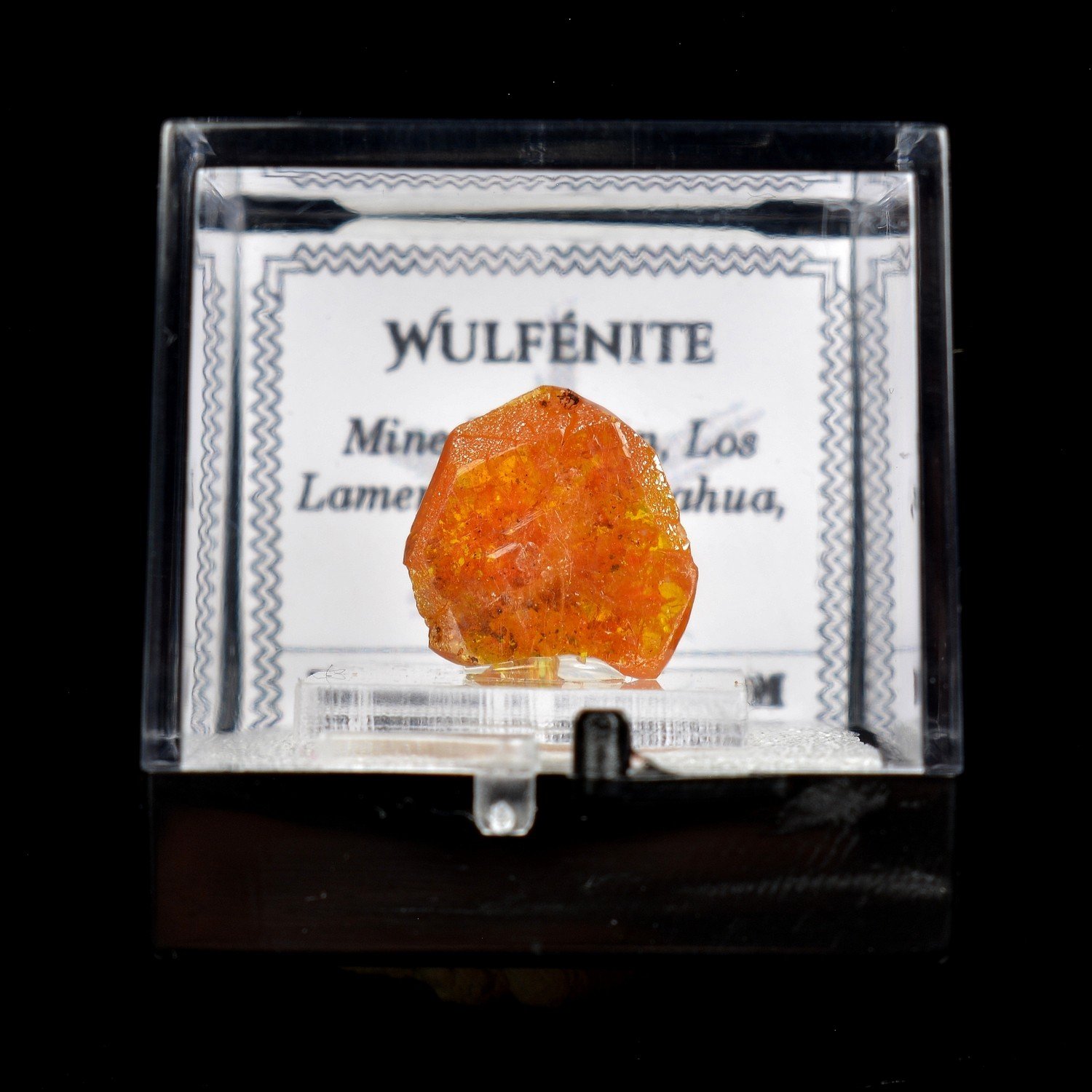 Wulfenite - Erupcion Mine, Los Lamentos, Mexico