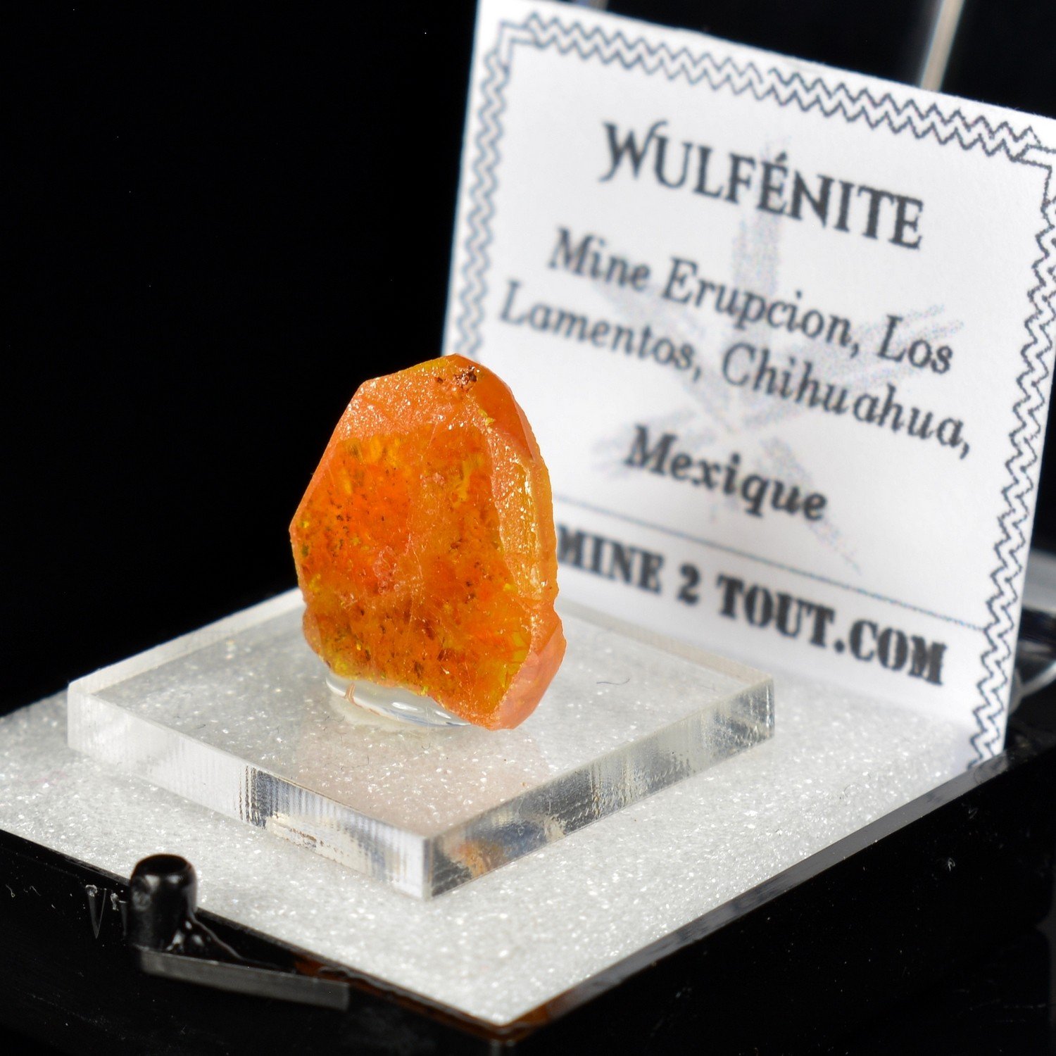 Wulfenite - Erupcion Mine, Los Lamentos, Mexico