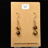 6-7 mm pearl drop earrings - tiger eye 6-7 mm pearl drop earrings - tiger eye