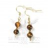 6-7 mm pearl drop earrings - tiger eye 6-7 mm pearl drop earrings - tiger eye