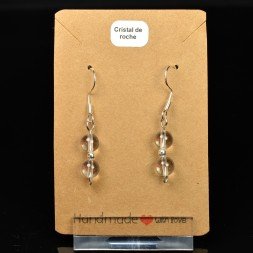 6-7 mm pearl drop earrings - Rock cristal
