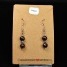 6-7 mm pearl drop earrings - Garnet