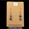 6-7 mm pearl drop earrings - Sodalite
