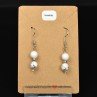 6-7 mm pearl drop earrings - Howlite (magnesite)