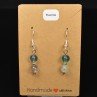 6-7 mm pearl drop earrings - Fluorite