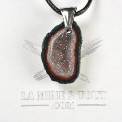 Pendentif en mini géode du Mexique