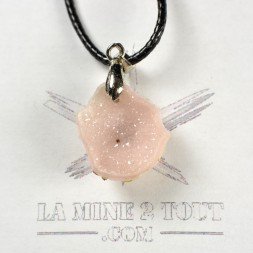 Pendentif en mini géode du Mexique