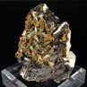 Pyromorphite on barite - Les Farges Mine, Ussel, Corrèze, France Pyromorphite on barite - Les Farges Mine, Ussel, Corrèze, France