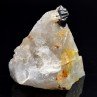 Cassiterite and quartz - La Villeder, Morbihan, France Cassiterite and quartz - La Villeder, Morbihan, France
