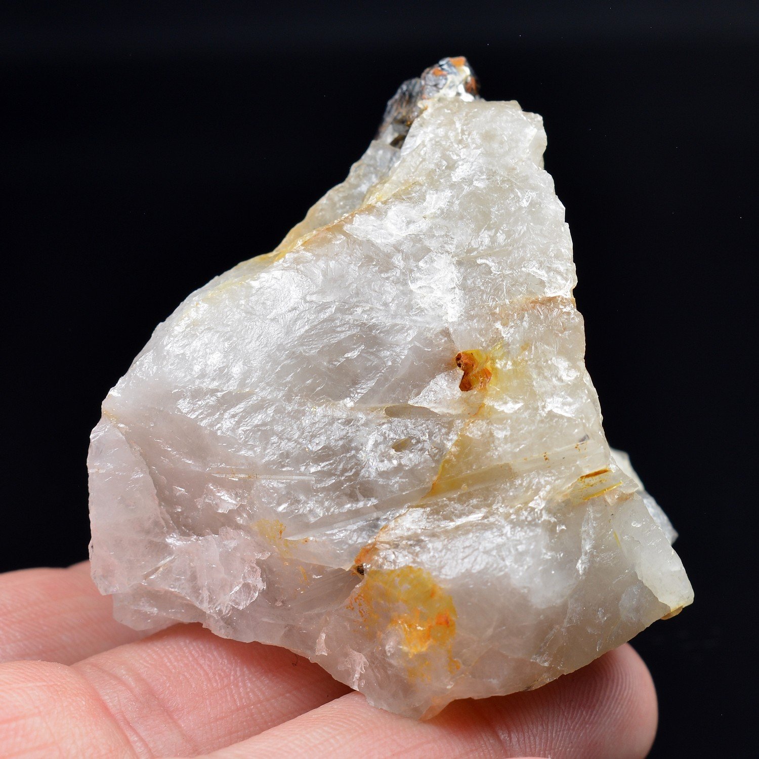 Cassiterite and quartz - La Villeder, Morbihan, France Cassiterite and quartz - La Villeder, Morbihan, France