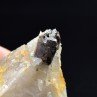 Cassiterite and quartz - La Villeder, Morbihan, France Cassiterite and quartz - La Villeder, Morbihan, France