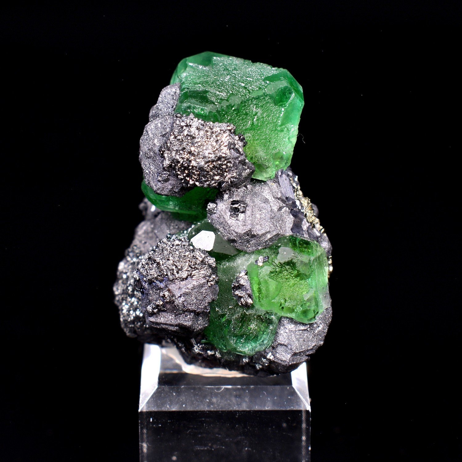 Fluorine et géocronite - Mine Milpo, Atococha, La Libertad, Pérou
