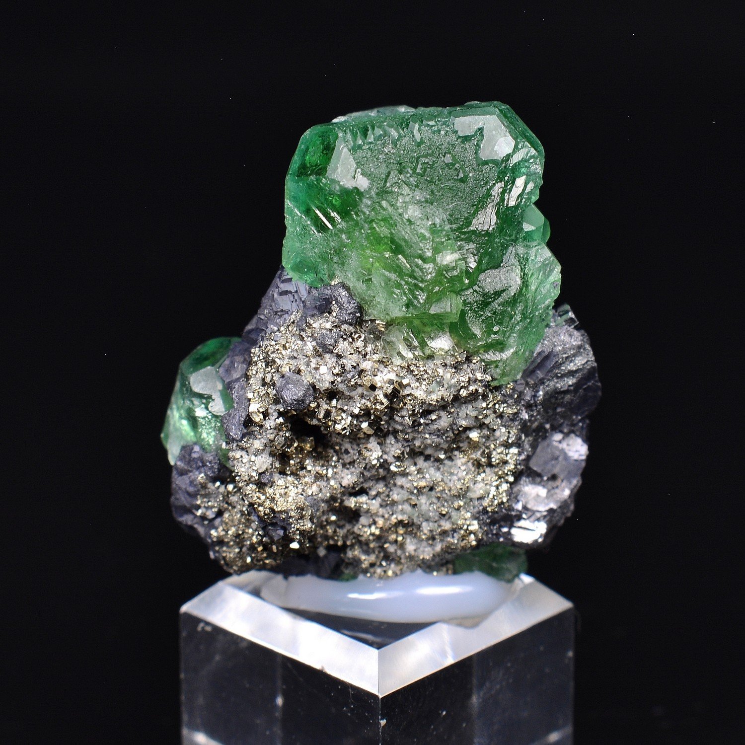 Fluorite and galena – Milpo Mine, Atococha, La Libertad, Peru