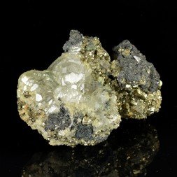 Fluorite and pyrite – Naica Mine, Naica, Municipality of Saucillo, Chihuahua, Mexico
