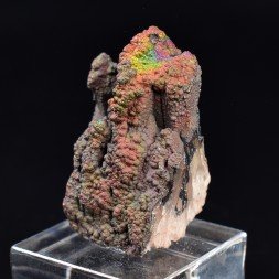 Goethite irisée (Turgite) sur quartz - Massif d'Itremo, Madagascar