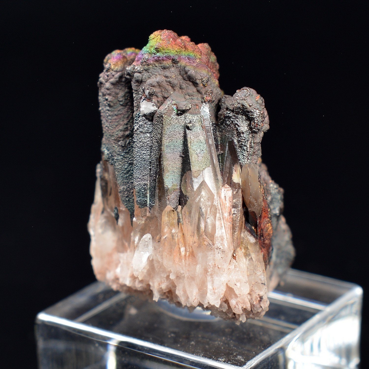 Iridescent goethite (turgite) on quartz – Itremo Massif, Madagascar