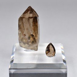 Quartz fumé - Massif du Mont-Blanc, Haute-Savoie, France