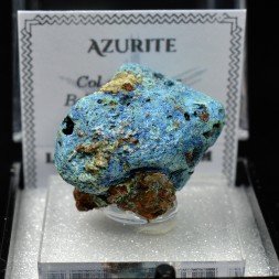 Azurite - Col du Barioz, Massif de Belledonne, Isère, France